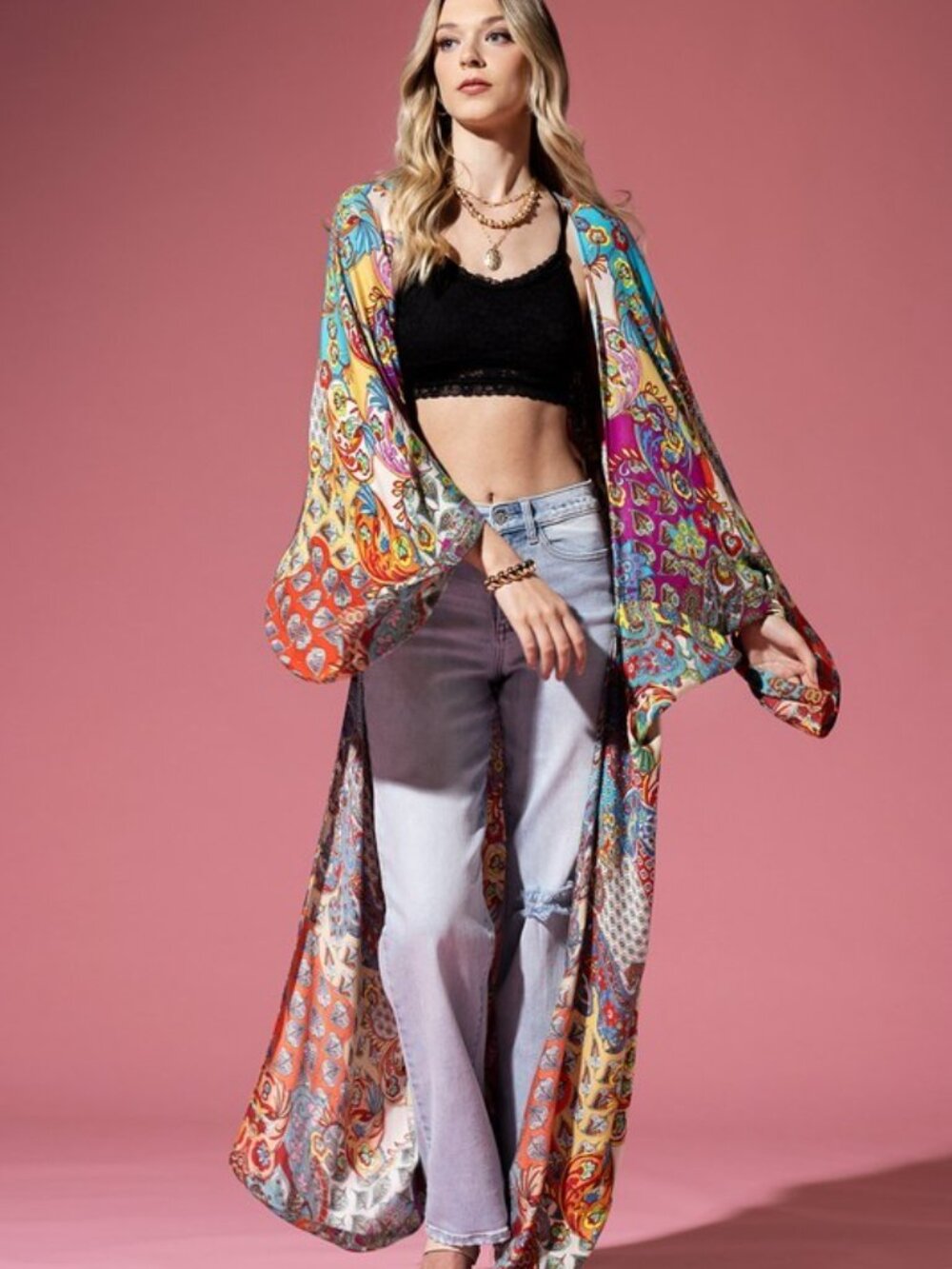 NWT Boutique Item: Valentina Kimono - One Size - Picture 6 of 7